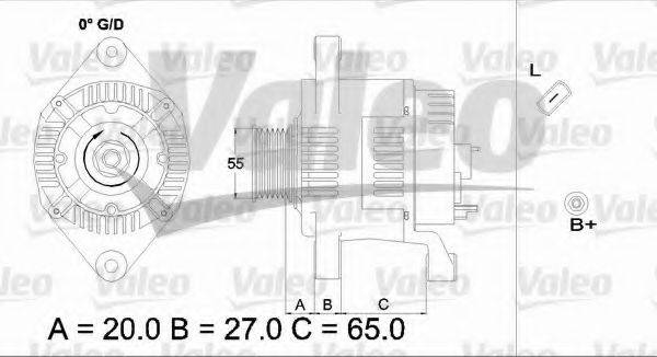 VALEO 437183 Генератор