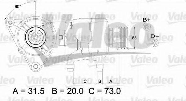 VALEO 437310 Генератор