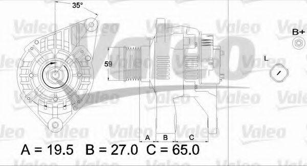 VALEO 437322 Генератор