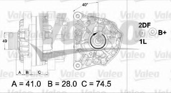 VALEO 437460 Генератор