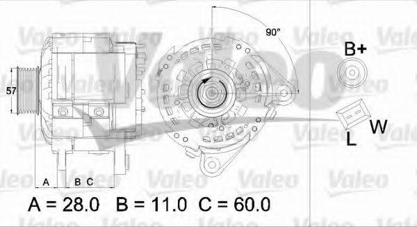 VALEO 437477 Генератор