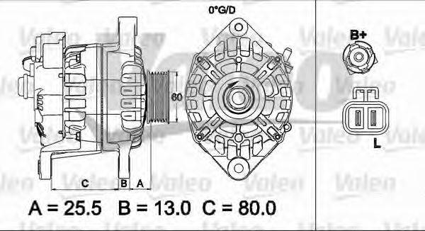 VALEO 437501 Генератор