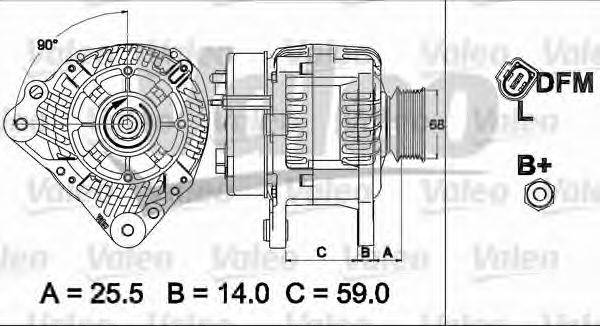 VALEO 437513 Генератор