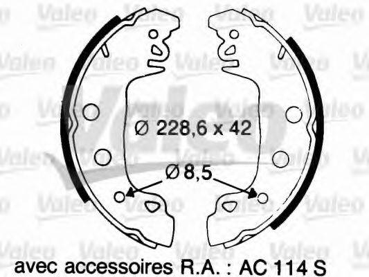 VALEO 562043 Комплект гальмівних колодок