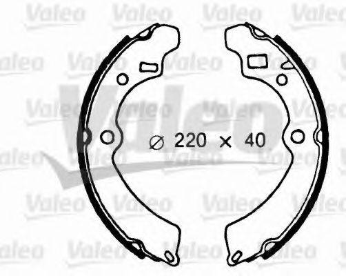 VALEO 562670 Комплект гальмівних колодок