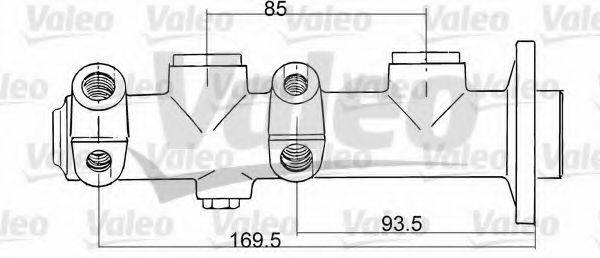 VALEO 350710 головний гальмівний циліндр