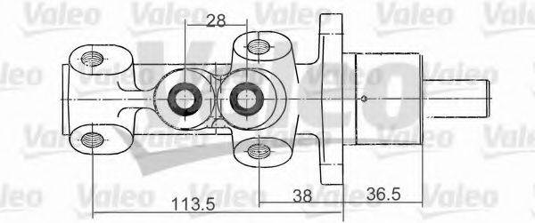 VALEO 402130 головний гальмівний циліндр