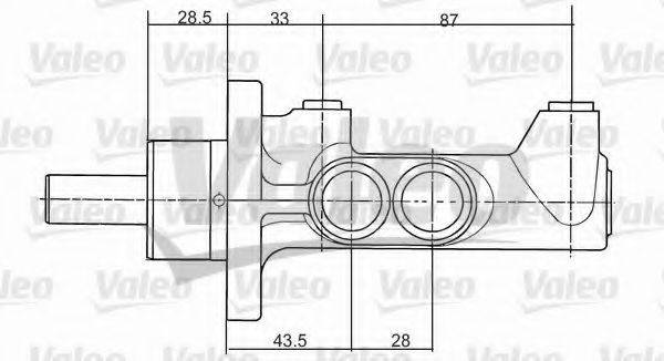 VALEO 402066 головний гальмівний циліндр