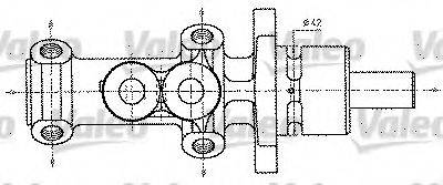 VALEO 402227 головний гальмівний циліндр