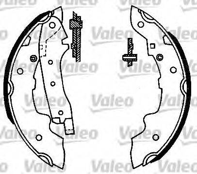 VALEO 562027 Комплект гальмівних колодок