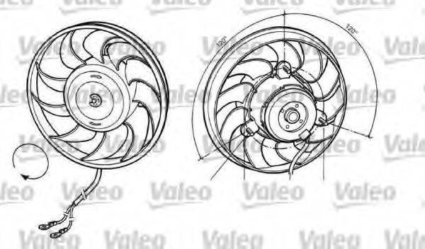 VALEO 696036 Вентилятор, охолодження двигуна