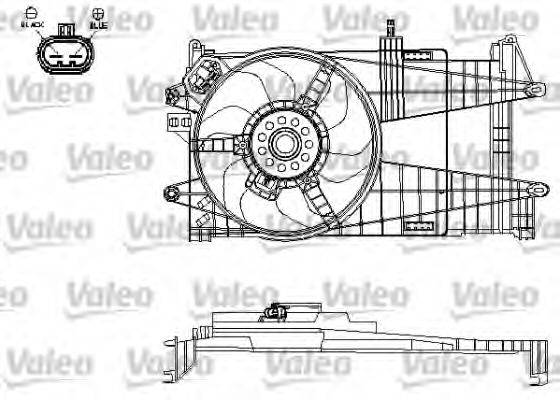 VALEO 696197 Електродвигун, вентилятор радіатора