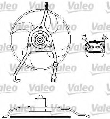 VALEO 696210 Вентилятор, охолодження двигуна