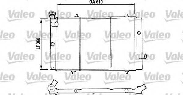 VALEO 730015 Радіатор, охолодження двигуна