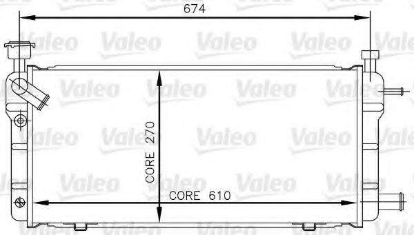 VALEO 730018 Радіатор, охолодження двигуна