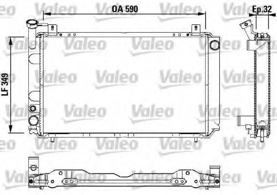 VALEO 730408 Радіатор, охолодження двигуна