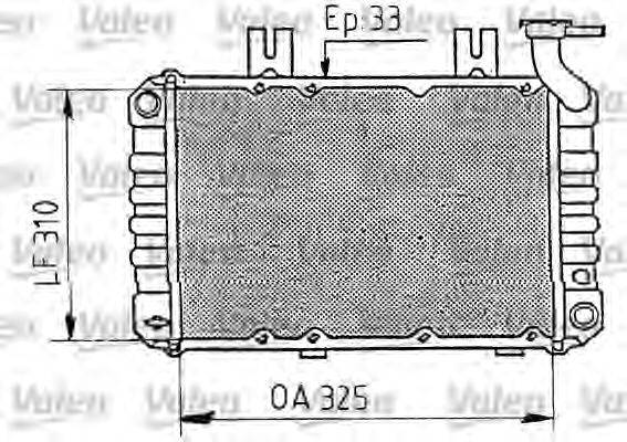 VALEO 730411 Радіатор, охолодження двигуна