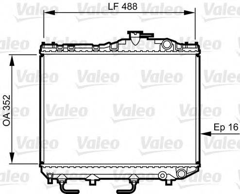 VALEO 730465 Радіатор, охолодження двигуна