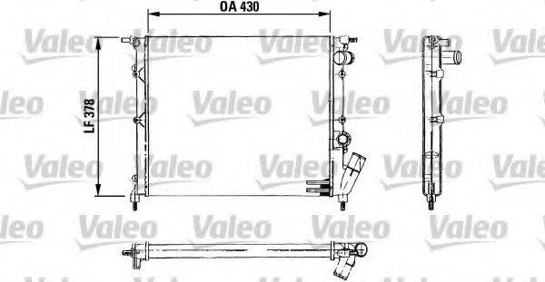 VALEO 730499 Радіатор, охолодження двигуна