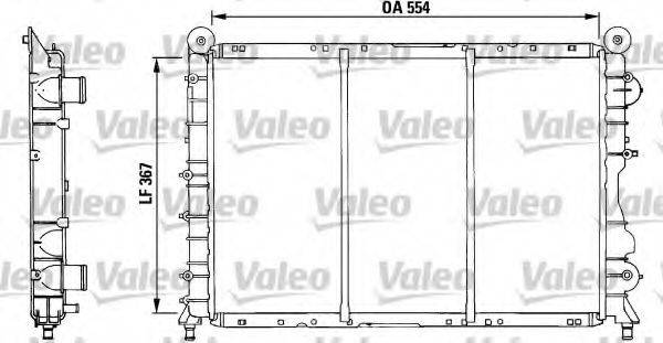 VALEO 730518 Радіатор, охолодження двигуна