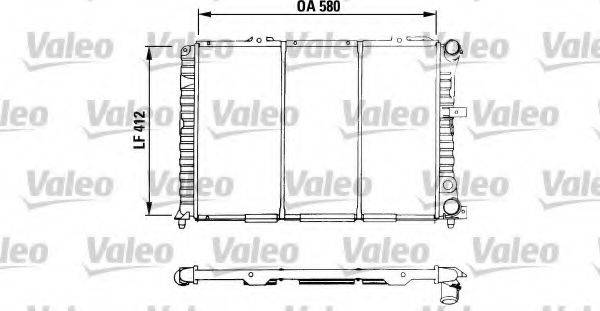 VALEO 730535 Радіатор, охолодження двигуна