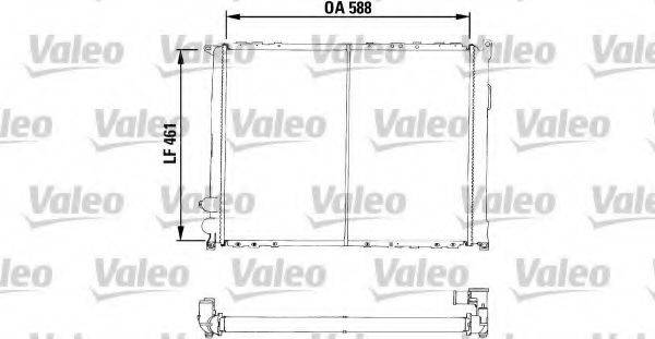 VALEO 730541 Радіатор, охолодження двигуна