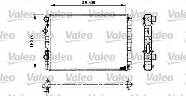 VALEO 730954 Радіатор, охолодження двигуна