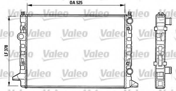 VALEO 731007 Радіатор, охолодження двигуна