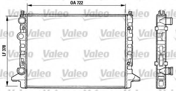 VALEO 731008 Радіатор, охолодження двигуна