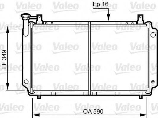 VALEO 731083 Радіатор, охолодження двигуна