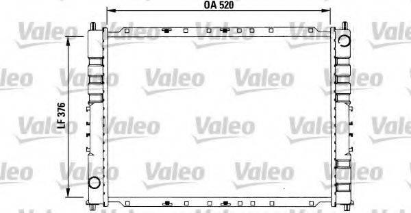 VALEO 731212 Радіатор, охолодження двигуна