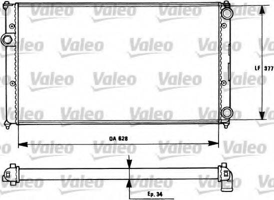 VALEO 731265 Радіатор, охолодження двигуна