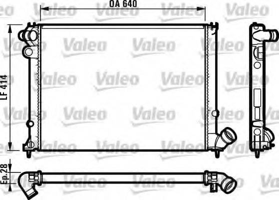 VALEO 731381 Радіатор, охолодження двигуна