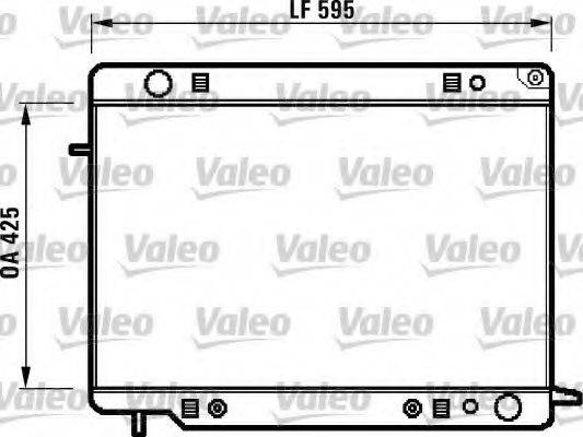 VALEO 731420 Радіатор, охолодження двигуна