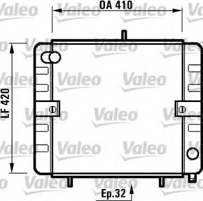 VALEO 731444 Радіатор, охолодження двигуна