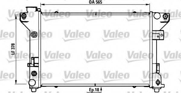 VALEO 731578 Радіатор, охолодження двигуна