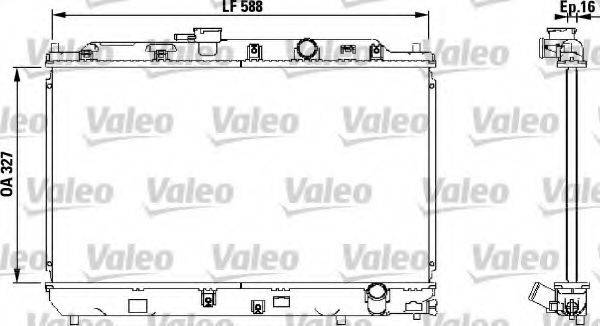 VALEO 731634 Радіатор, охолодження двигуна