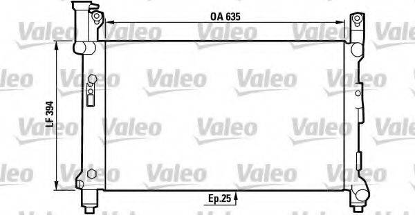 VALEO 731720 Радіатор, охолодження двигуна