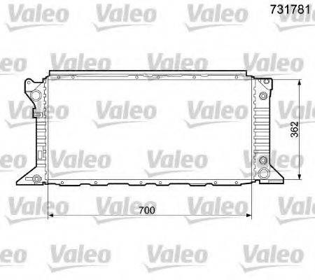 VALEO 731781 Радіатор, охолодження двигуна