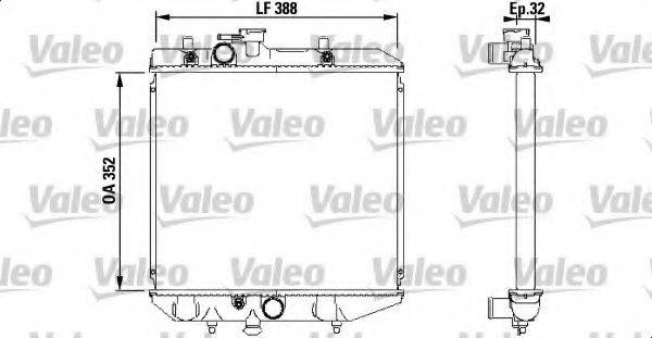 VALEO 731853 Радіатор, охолодження двигуна