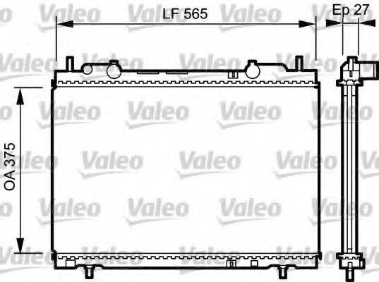 VALEO 731973 Радіатор, охолодження двигуна