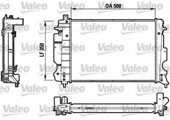 VALEO 732121 Радіатор, охолодження двигуна