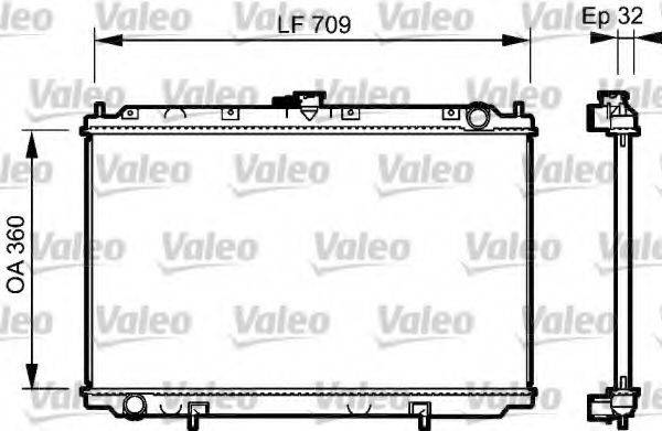 VALEO 732529 Радіатор, охолодження двигуна