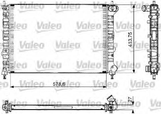 VALEO 732582 Радіатор, охолодження двигуна