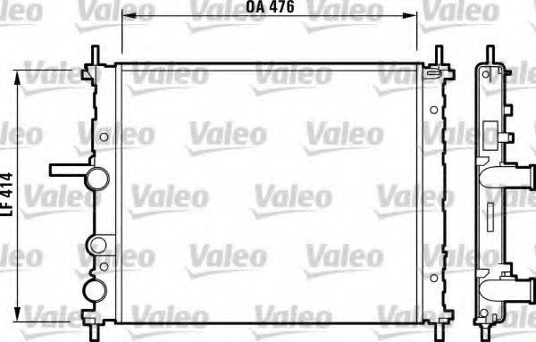 VALEO 732688 Радіатор, охолодження двигуна