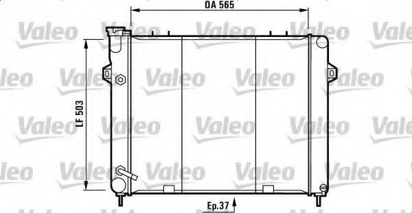 VALEO 732713 Радіатор, охолодження двигуна