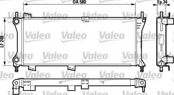 VALEO 732792 Радіатор, охолодження двигуна