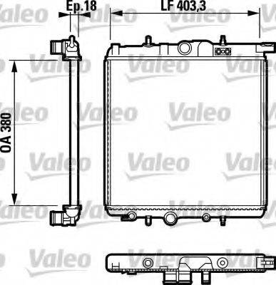 VALEO 732810 Радіатор, охолодження двигуна