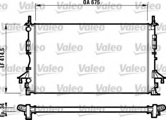 VALEO 732828 Радіатор, охолодження двигуна