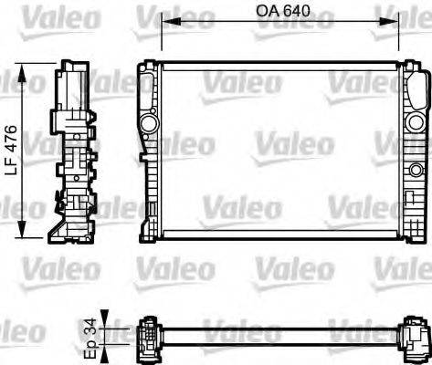 VALEO 732870 Радіатор, охолодження двигуна